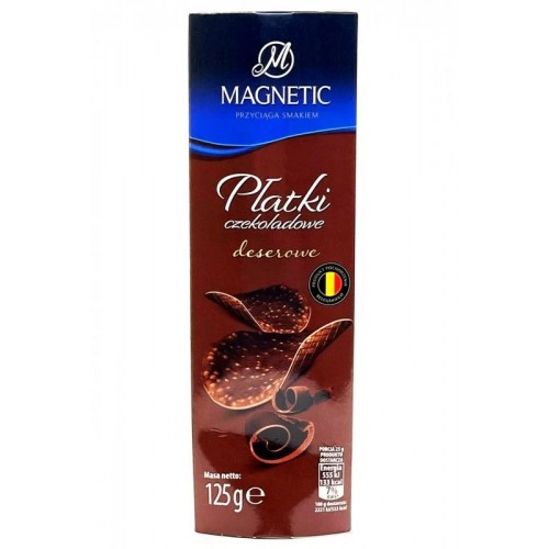 Шоколадні Чіпси Magnetic Ptatki czekoladowe deserowe 125 g